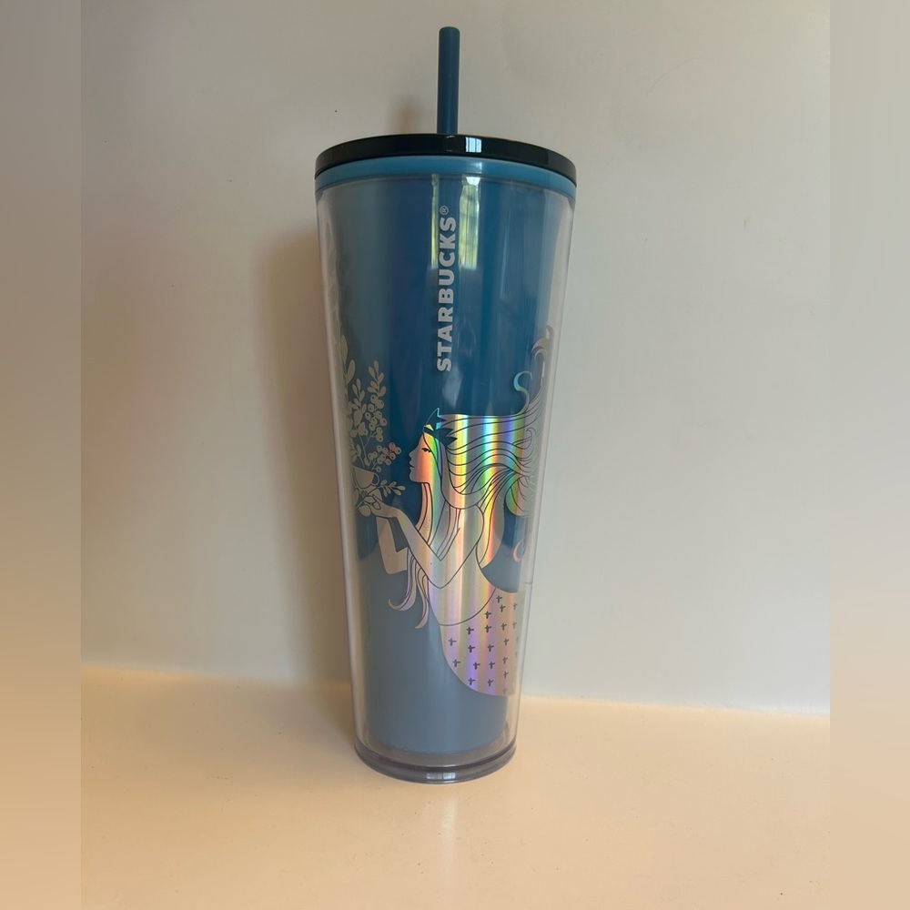 Starbucks BLUE Mermaid Color Changing Cup 24 oz NEW Christmas Stocking Stuffer